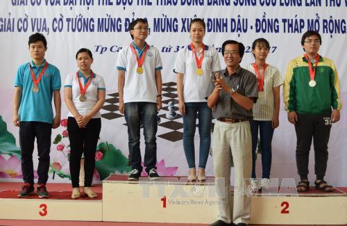 Đoàn Cần Thơ dẫn đầu Giải cờ vua, cờ tướng khu vực Đồng bằng sông Cửu Long 